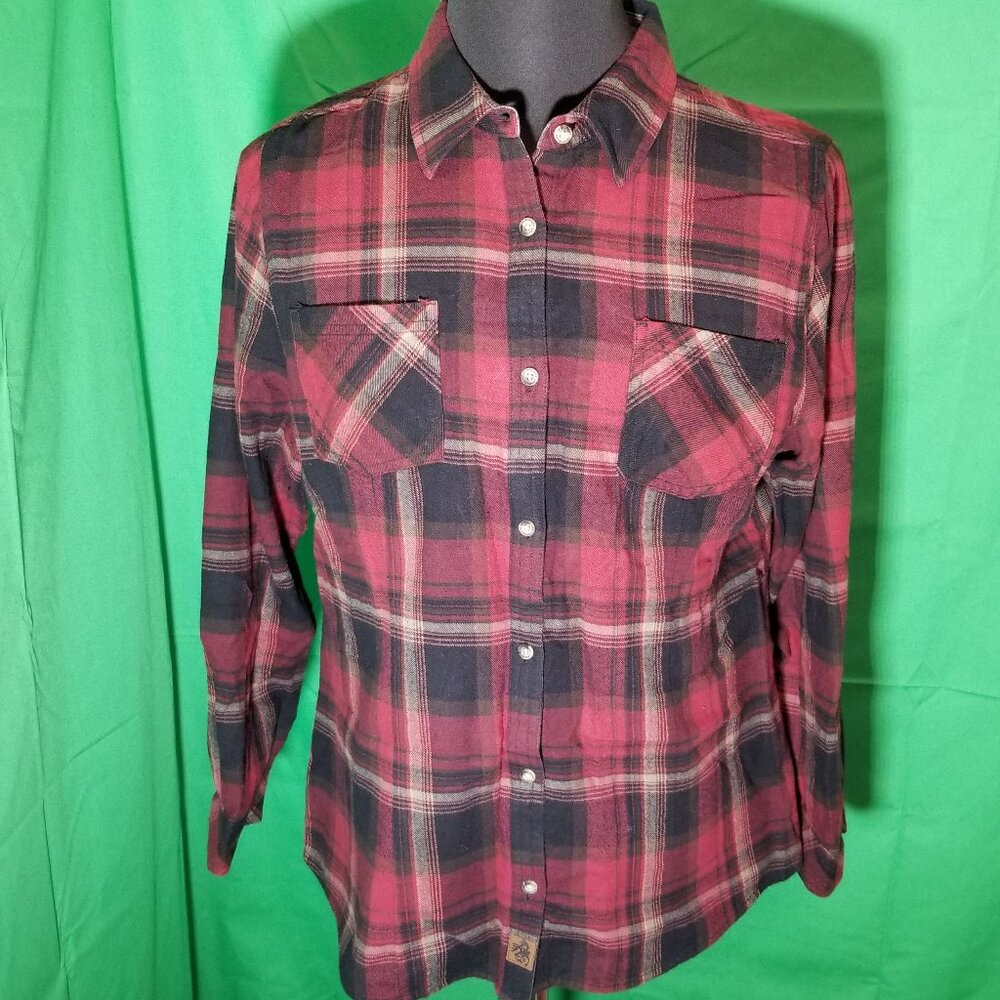 Legendary Whitetails Flannel Buck Camp Plaid Red Black Men XL Retro Warm 2019
